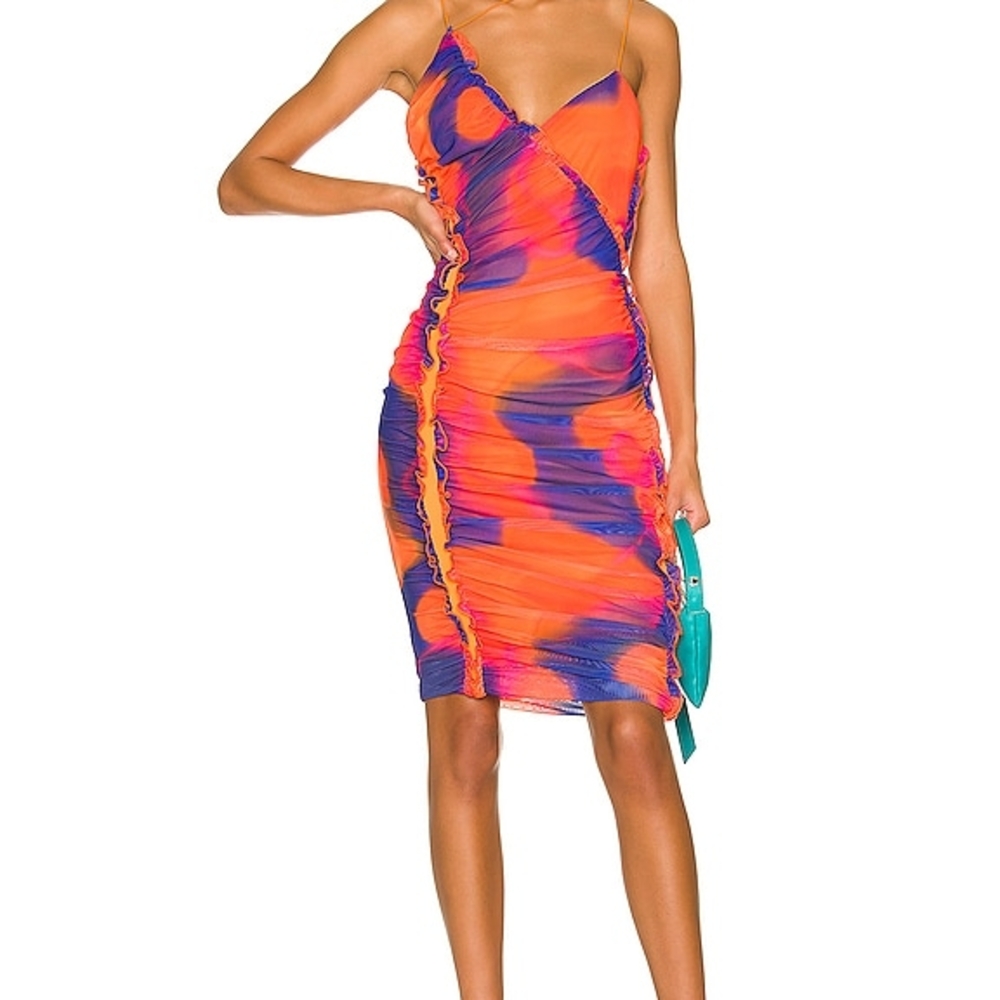h:ours Quintana Dress Candy Tie Dye NWOT